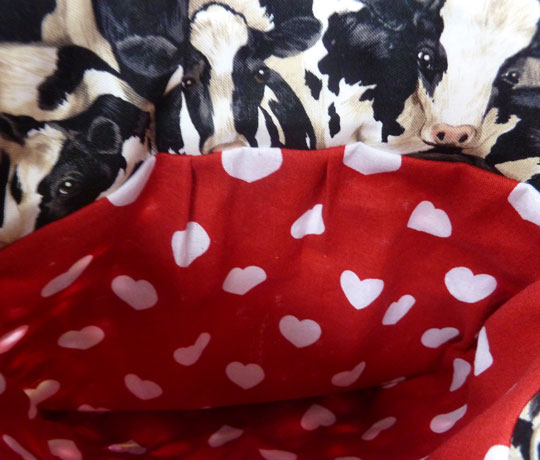 Kindertasche Kirschen und Kühe