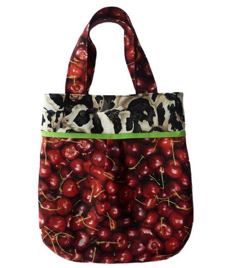 Kindertasche Kirschen und Kühe