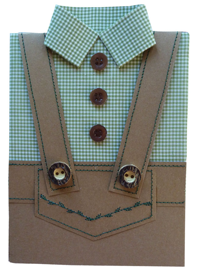 Glückwunschkarte Lederhose