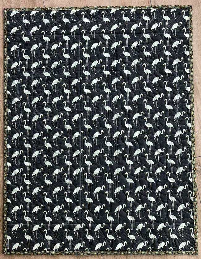 Rückseite Wandquilt Kreuze