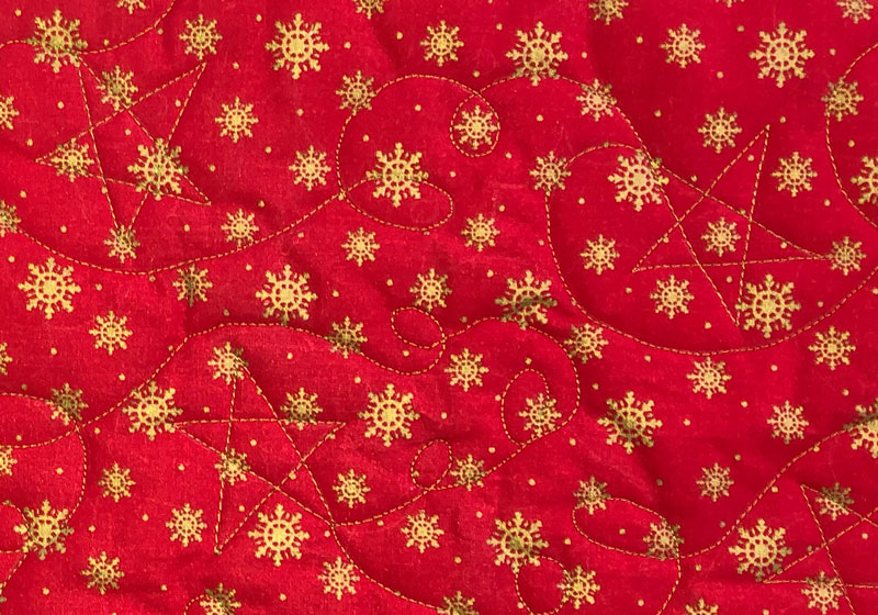 Weihnachtliches Tischset Rot