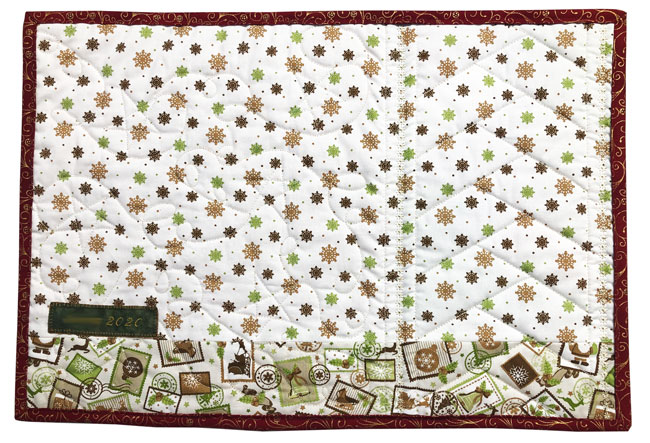 Tischset Weihnachten beige grün