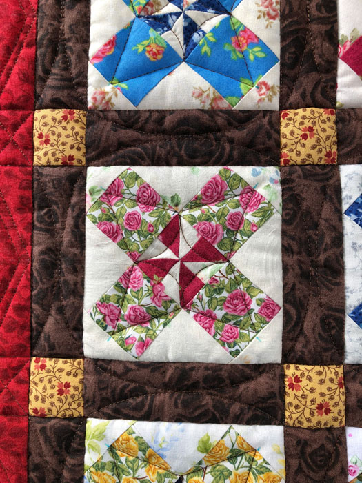 Nine Patch Block mit Cornerstone